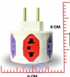 Cubo Filtro De Linha sem Fio 6 Tomada com Fusivel 5 Tomadas 10 Ampees 1 Tomada 20 Ampres