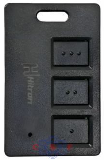 Controle Remoto Transmissor Hiltron 3 Bot�es Preto Cod Learning Port�o PPA Garen Rgc Intelbras etc. Frequ�ncia 433,92