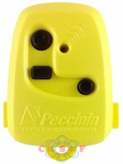 Controle Remoto Transmissor Porto TX 3C Peccinin para Porto Eletrnico 433,92 MHz Amarelo