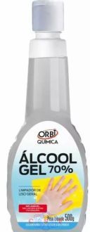 Álcool Gel 70% Antisséptico e Higienizador de Mãos 500 Gramas Orbi