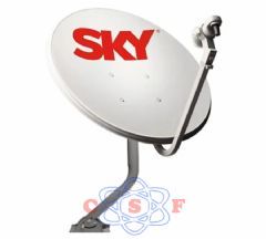 Antena Mini Parablica Sky de 60cm - Banda KU + LNB Simples