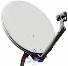 Antena Mini Parabólica de 60cm - Banda KU + LNB Simples