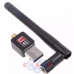 Antena PC WIFI para Rede Wireless/sem fio USB 2.0 150Mbps 802 11N