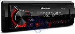 CD Player MVH-S108UI Pioneer Auto Rdio AM/FM, Controle remoto, Painel Destacvel, Entradas USB e AUX