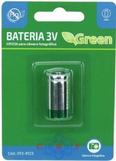 CR123A Bateria de lítio 3V Blister CR17345 1300 Mah