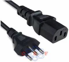 Cabo Força Xccell Tripolar para CPU e Monitor 1,20 metros