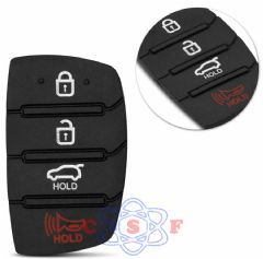 Capa Controle Telecomando 4 Botões Hyundai HB20 IX35 2Cadeados Carro Hold Buzina Hold cod 815