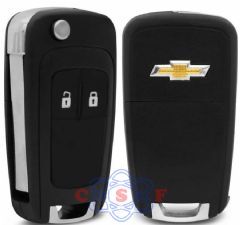 Capa Telecomando Cover Chaveiro Canivete GM Onix 2013/2018 Cruzer S10 Cobalt Spin 2012/2018 2 botões com Lamina