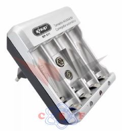 Carregador Pilha Knup KP 511 Bivolt Pilha AAA e AA + Bateria 9V Recarregável