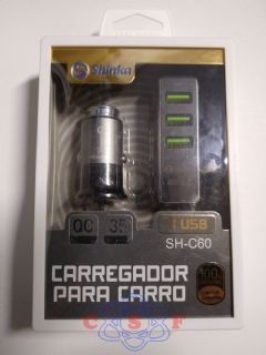 Carregador Veicular Turbo 20 Watts Saida Tipo C Altomex AL 9809