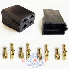 Conector Automotivo Plug 4 Vias Com Terminais