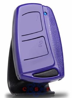 Controle Remoto Portão Transmissor TX Top IPEC RCG PPA Garen 4,33,92 Mhz Code Learn 2 Canais Clip de Fxação Roxo