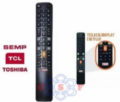 Controle Remoto Tv Semp Toshiba TCL Led Smart Globoplay Netflix Le- 7811