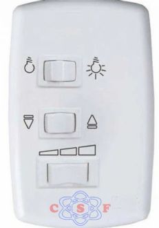 Controle para Ventilador 3 Tecla Lâmpada Exaustor 3 Velocidades Capacitor 4 + 6uf 127 Volts