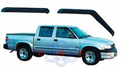 Defletor/Calha Acrílica de Chuva S10 Cabine Dupla 96/2011 4 Portas TG Poli 23.008