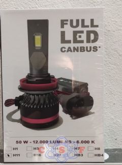 Kit Lâmpada Farol Led E-tech H1 Full Led Canbus 12.000 Lumens 6000K 12 Volts 50 Watts