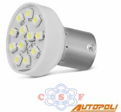 Lâmpada Autopoli Super Led Branco 12V 21W 1141 1 Polo Kit 2Peças