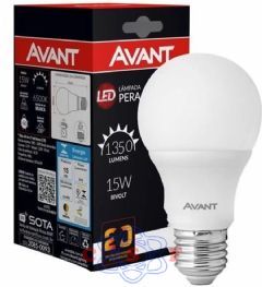 Lâmpada Bulbo Led Pera 15 watts 1311 Lumes 6500k Branca Fria Avant 15Watts led = 80 Watts incandescente