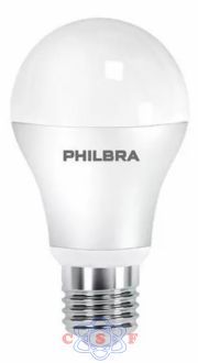 Lâmpada Bulbo Leds Philbra 9 watts 12 Volts 6500k Branca Frio PH09-E27-A60-12V