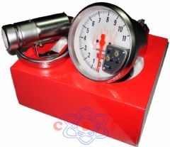Manômetro/Conta Giros 5" 0 a 11.000 RPM Branco Auto Gauge