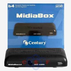 Receptor Parabólica Century MidiaBox HDTV B4 Satélite Digital HD SATHD Regional,sem Conversor Digital Terrestre
