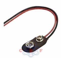 Soquete clips para bateria 9 Volts