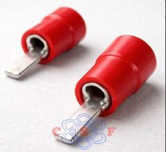 Terminal Agulha para Cabo 10mm Pré Isolado Vermelho