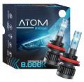Kit Lmpada Farol Led R8 Atom M7 H4 3700 Lumens 8000K