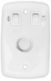Controle para Ventilador e Exaustor Chave ON OFF ON de Parede Com Placa 4X2 potenciometro Rotativo Chave ON OFF Lmpada