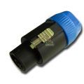 Plug Speakon Azul Macho 4 Pinos com Trava