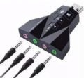 Adaptador Subistitui Placa Audio Virtual Usb Channel 7.1 Canais Sound Driver 4 Canais