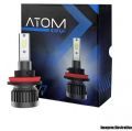 Kit Lmpada Farol Led R8 M7 Atom HB 50W 12V a 24V Lumens 7400 par 6500K Menor Lmpada do Mercado