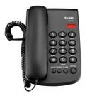 Telefone Elgin Preto TCF 2000 com Fio Mesa