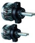 Kit Lmpada Farol Led R8 CREE H27 50W 12V a 24V 6000 Lumens 6500K com Canceler
