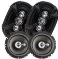 Kit Fcil Bravox Linha Black BK 2 Ps TR 6"80w+2 Ps 6x9 BK"110w Total 380W Rms