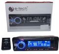 Auto Radio Mp3 Automotivo E-tech Combat Plus + Usb Sd Aux Func�o Usb para Carregar Celular pose ser Controlado por APP 7 Cores no Painel 4 canal x 60 watts
